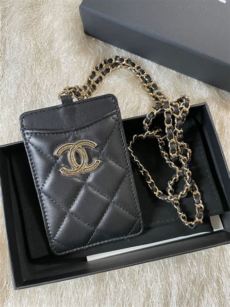 chanel notebook cover|chanel card holder lanyard.